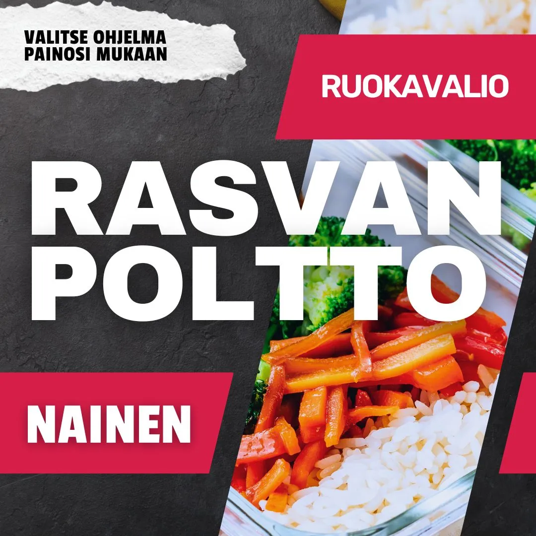 Ruokavalio rasvanpolttoon naiselle