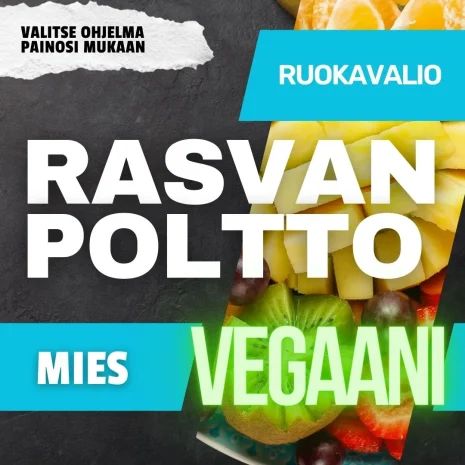 Vegaani rasvanpoltto ruokavalio miehelle