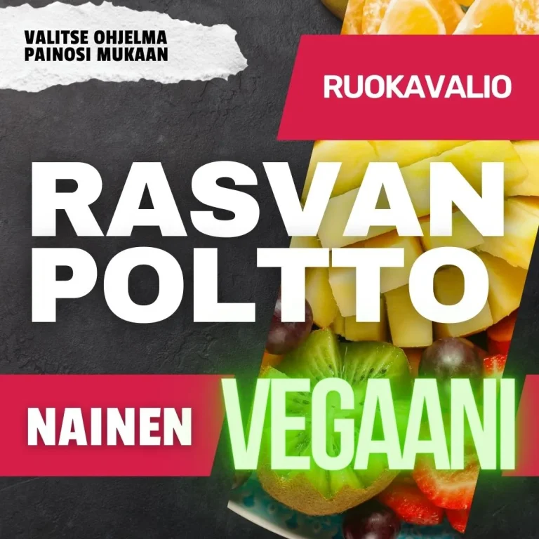 Vegaani rasvanpoltto ruokavalio naiselle