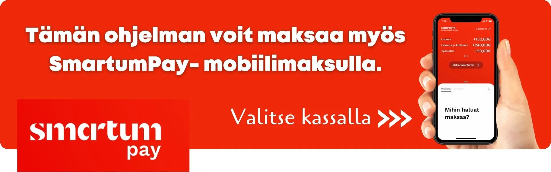 Smartum pay maksutapa verkkokaupassa