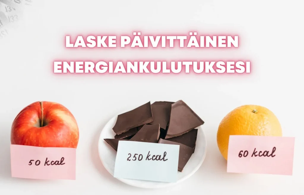 Arvioi päivittäinen energiankulutuksesi kalorilaskurilla.