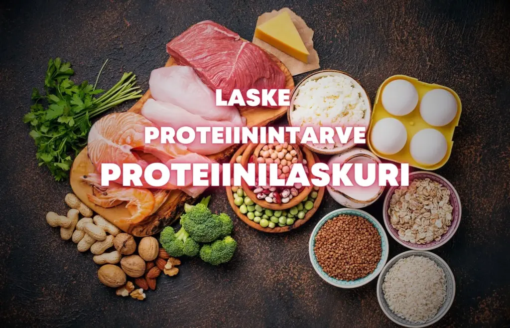 Laske proteiinilaskurin avulla päivittäinen proteiinintarpeesi grammoina.