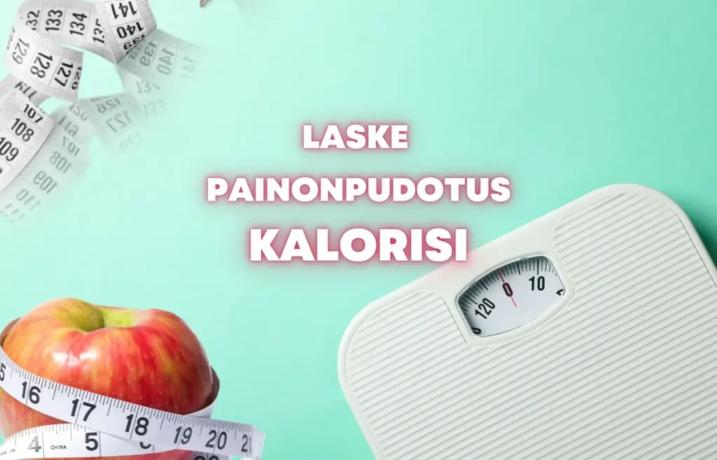 Painonpudotuslaskurilla voit laskea päivittäiset painonpudotuskalorit tiettyyn päivämäärään mennessä.