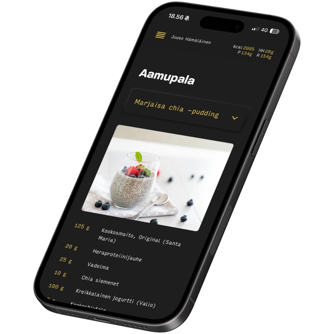 Keto rasvanpoltto valmennus tapahtuu valmennusalustalla.
